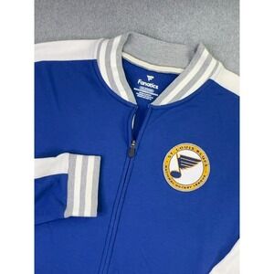 Fanatics Pro Authentic St. Louis Blues Full Zip Jacket Men's Size XXL NHL Hockey